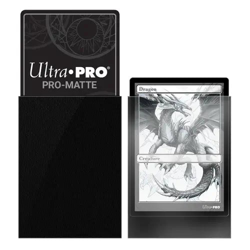 Micas protectoras de cartas negras matte tamaño standard Ultra Pro