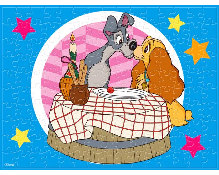 Mini La Dama y El Vagabundo Disney Rompecabezas Miniatura 150 Piezas Pintoo