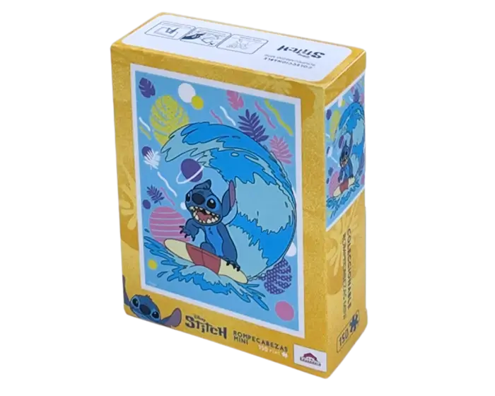 Mini Stitch Surfeando Disney Rompecabezas Miniatura 150 Piezas Pintoo