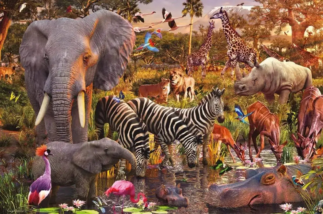 Mundo Animal Africano Rompecabezas 3000 Piezas Ravensburger