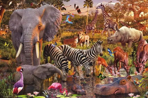 Mundo Animal Africano Rompecabezas 3000 Piezas Ravensburger
