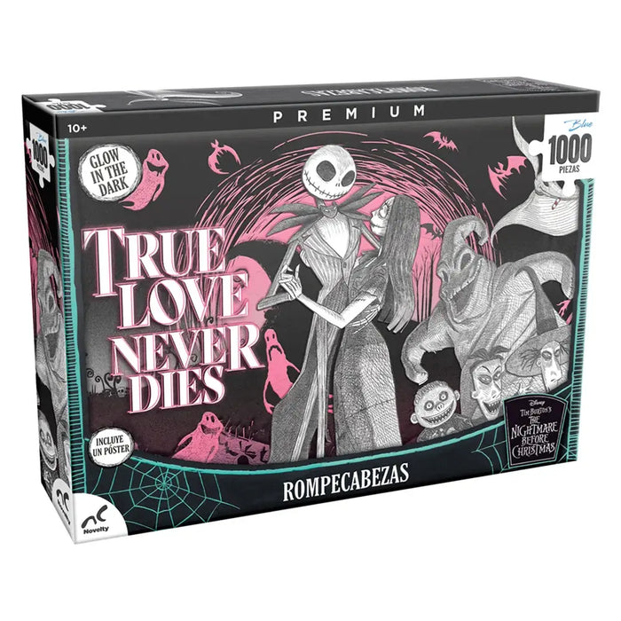 Nightmare Before Christmas Glow In The Dark Rompecabezas Coleccionable Premium 1000 Piezas Novelty