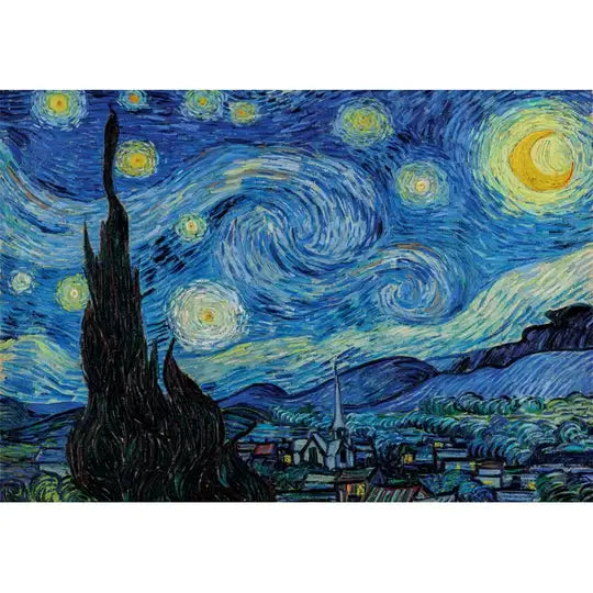 Noche Estrellada Van Gogh Rompecabezas Clementoni Compact Pro Ecología 1000 Piezas
