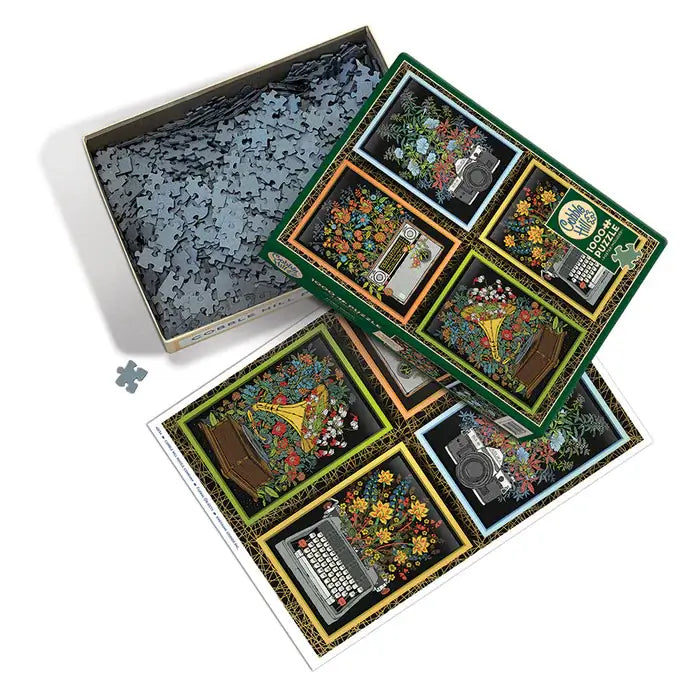 Objetos Florales Vintage Rompecabezas 1000 Piezas Cobble Hill