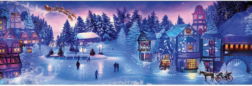 Panorama Blanca Navidad Rompecabezas Panorámico 1000 Piezas Clementoni