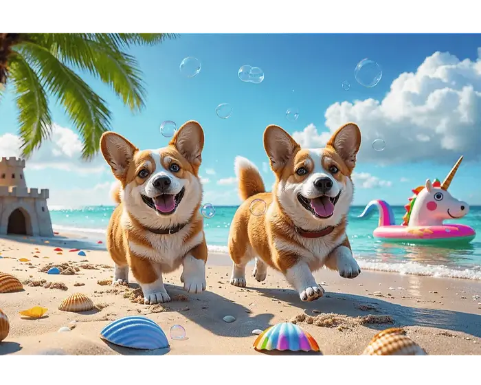 Perritos en la Arena Rompecabezas 100 Piezas Trefl