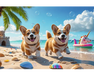 Perritos en la Arena Rompecabezas 100 Piezas Trefl