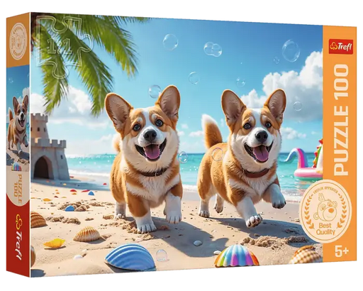 Perritos en la Arena Rompecabezas 100 Piezas Trefl