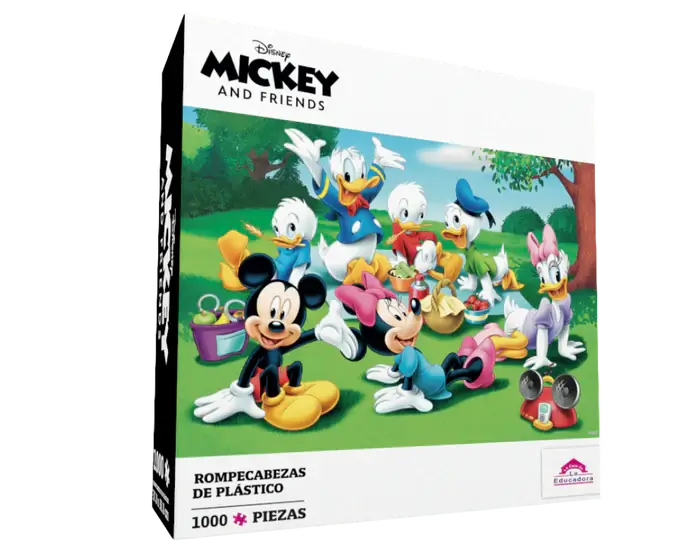 Picnic con Mickey Rompecabezas 1000 Piezas Plastificado Piece Relax