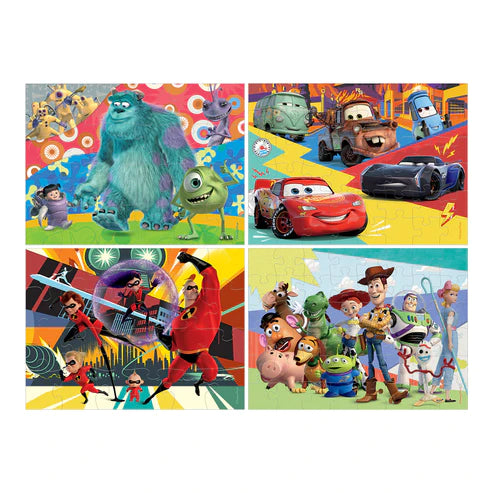 Pixar Rompecabezas 4 en 1 Novelty