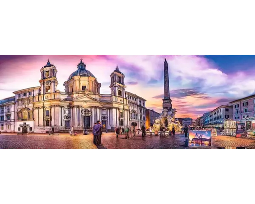 Plaza Navona, Roma Rompecabezas Panorámico Trefl