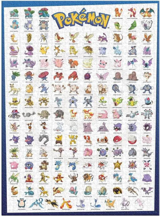 Pokémon Edición Original Rompecabezas 1000 Piezas Novelty