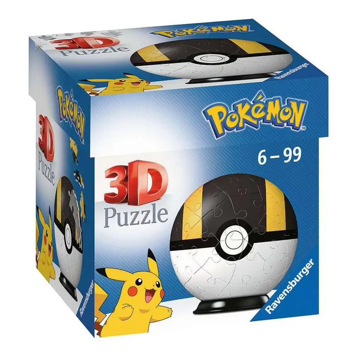 Pokémon Hyperball Negra 3D Rompecabezas 3D Plastificado 54 Piezas Ravensburger