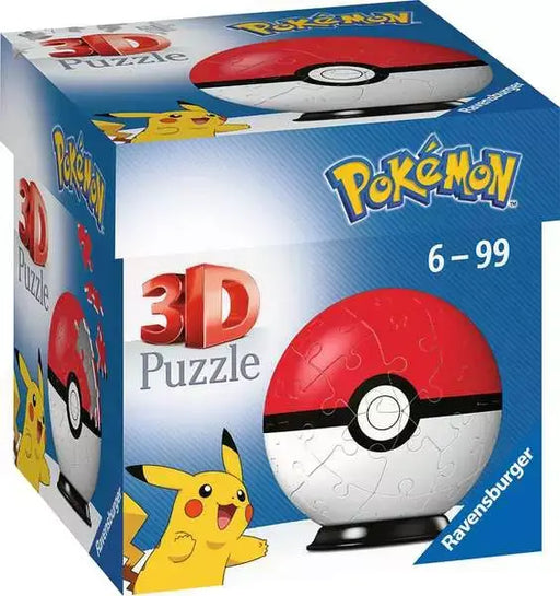 Pokémon Pokeball 3D Rompecabezas 3D Plastificado 54 Piezas Ravensburger