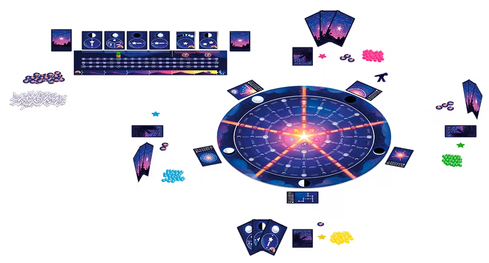 Polaris Juego de Mesa Fractal Juegos