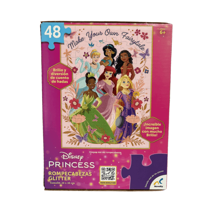 Princesas Rompecabezas Glitter Novelty 48 Piezas 