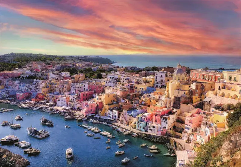 Procida Isla Pintoresca Rompecabezas Compact Pro Ecología 1500 Piezas Clementoni