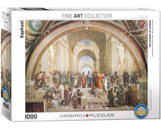 Raffaello, Escuela de Atenas Rompecabezas 1000 Piezas Eurographics