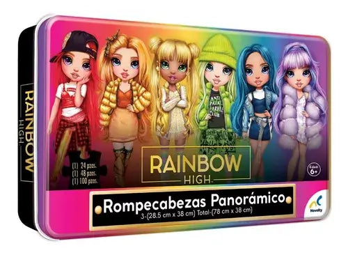 Rainbow High - Rompecabezas Panorámico 3 en 1 Novelty 172 piezas