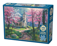 Recibiendo la Primavera Rompecabezas 500 Piezas Cobble Hill 