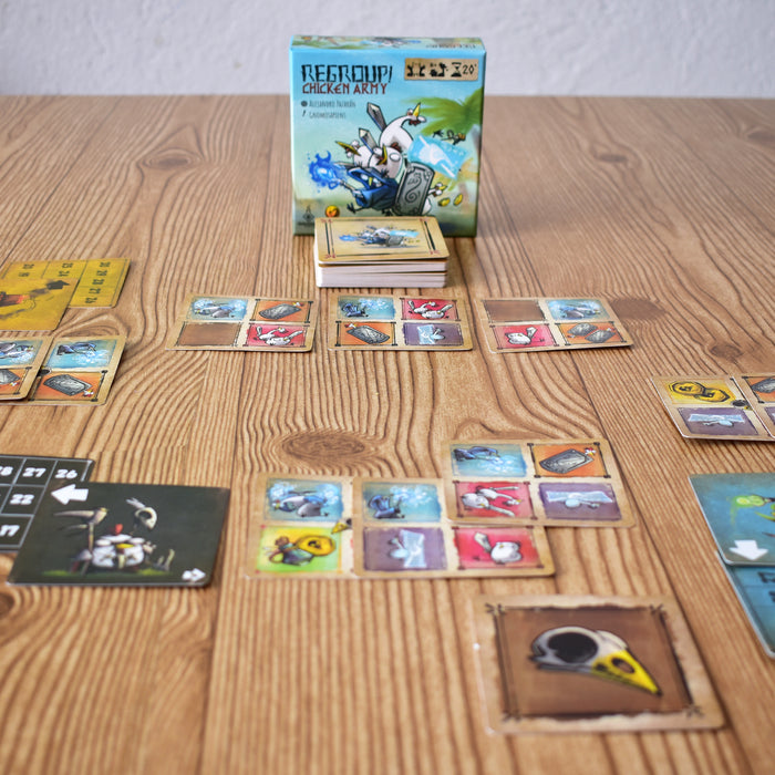 Regroup! Chicken Army Juego de Mesa Draco Studios