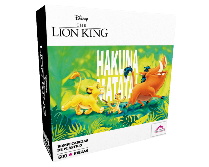 Rey León Hakuna Matata Rompecabezas 600 Piezas Plastificado Piece Relax