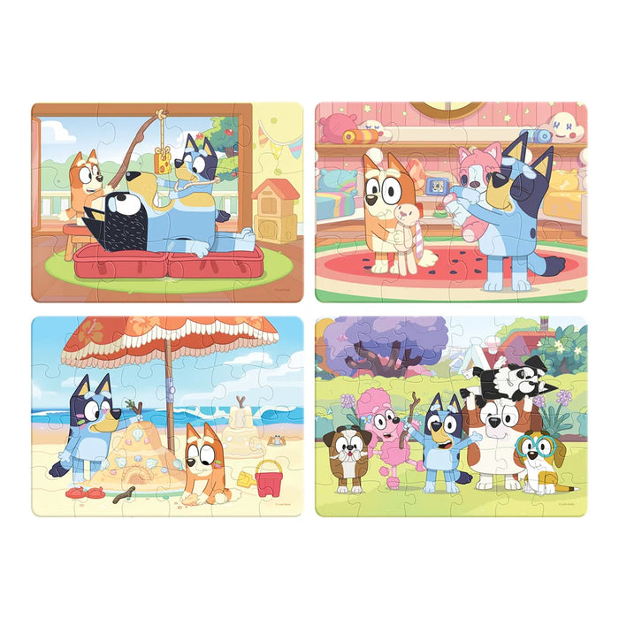 Bluey - Rompecabezas 4 en 1 de 12, 24 y 36 Piezas Novelty