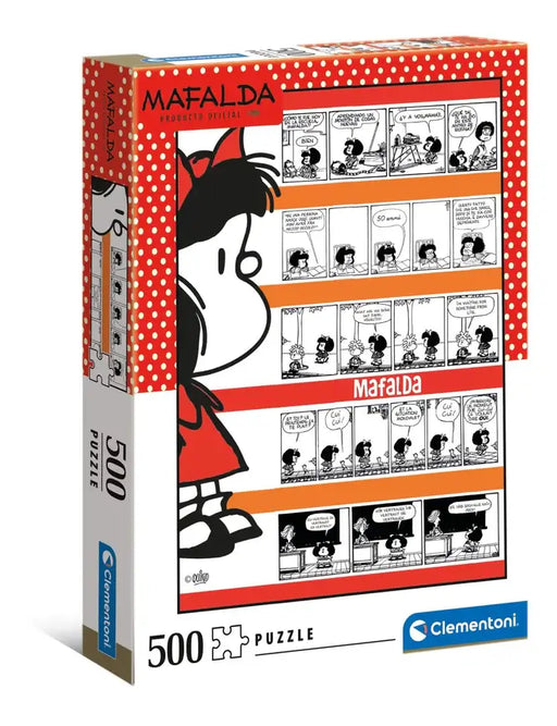 Rompecabezas Mafalda Tiras Cómicas 500 Piezas Clementoni