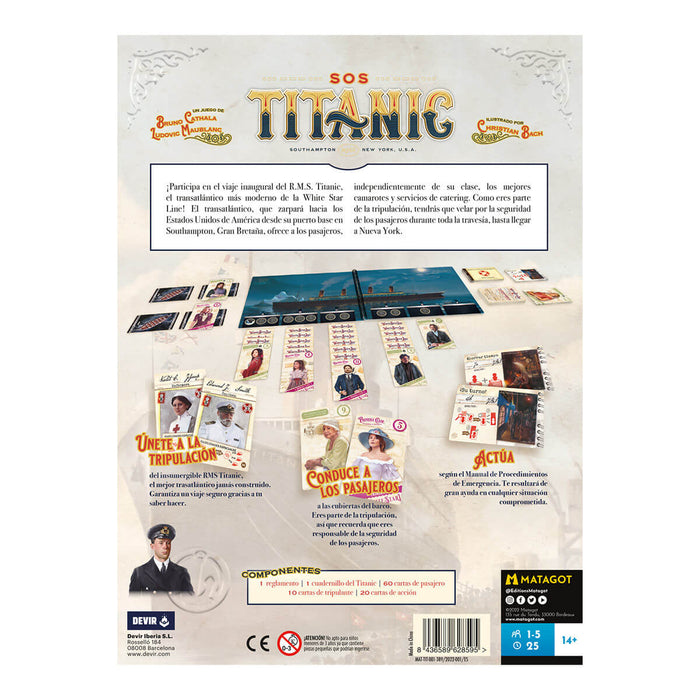 SOS Titanic Juego de Mesa Devir