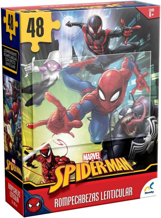 SPIDER MAN Rompecabezas Novelty Lenticular 48 Piezas 