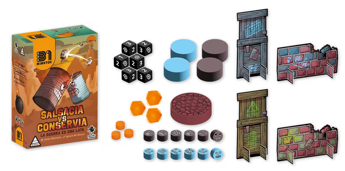 Salsacia vs Conservia Juego de Mesa Fractal Juegos
