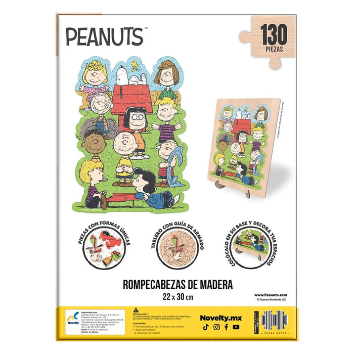 Snoopy De Madera Piezas Con Forma Rompecabezas 130 Piezas Novelty