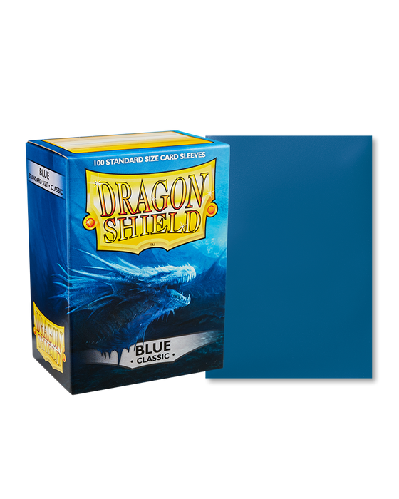 Standard sizecard sleeves dragon shield blue classic