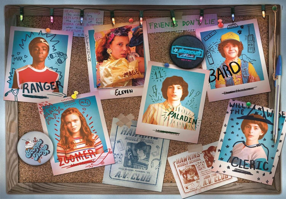 Stranger Things Juego de Rol Rompecabezas Compact Pro Ecología 1000 Piezas Clementoni