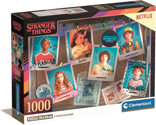Stranger Things Juego de Rol Rompecabezas Compact Pro Ecología 1000 Piezas Clementoni