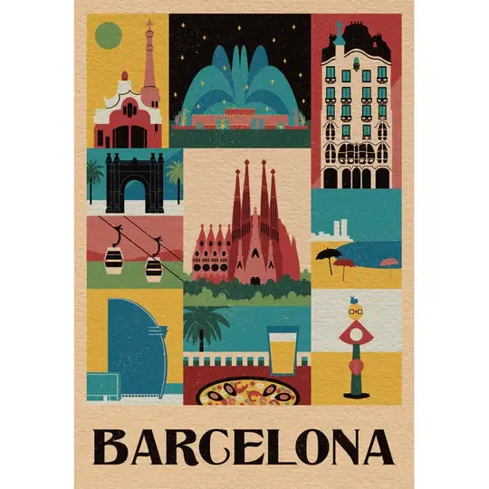 Style City Barcelona Rompecabezas Compact Pro Ecología 1000 Piezas Clementoni