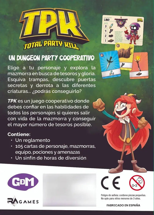 TPK Total Party Kill Juego de Mesa Juegos Distribución