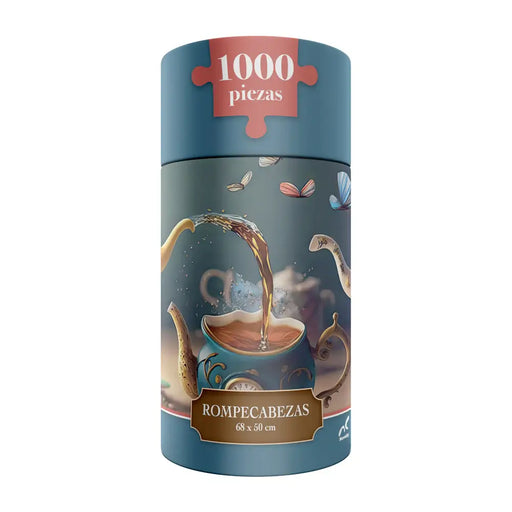 Tacitas Voladoras Rompecabezas en Cilindro Cartón 1000 Piezas Novelty