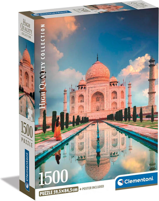 Taj Mahal  Rompecabezas Compact Pro Ecología 1500 Piezas Clementoni