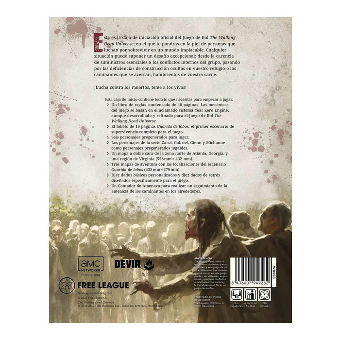 The Walking Dead Caja de Iniciación Juego de Rol Devir