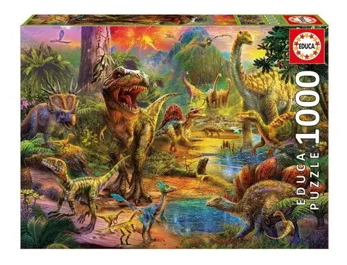 Tierra de Dinosaurios Rompecabezas 1000 Piezas EDUCA