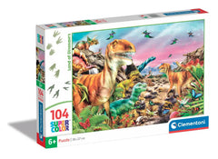 Tierra de Dinosaurios Rompecabezas 104 Piezas Clementoni