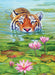 Tigre Flores de Loto Rompecabezas 1000 Piezas Cobble Hill 