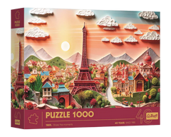 Torre Eiffel Efecto 3D - Rompecabezas 1000 Piezas Trefl