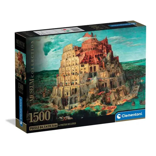 Torre de Babel Bruegel Rompecabezas Compact Pro Ecología 1500 Piezas Clementoni