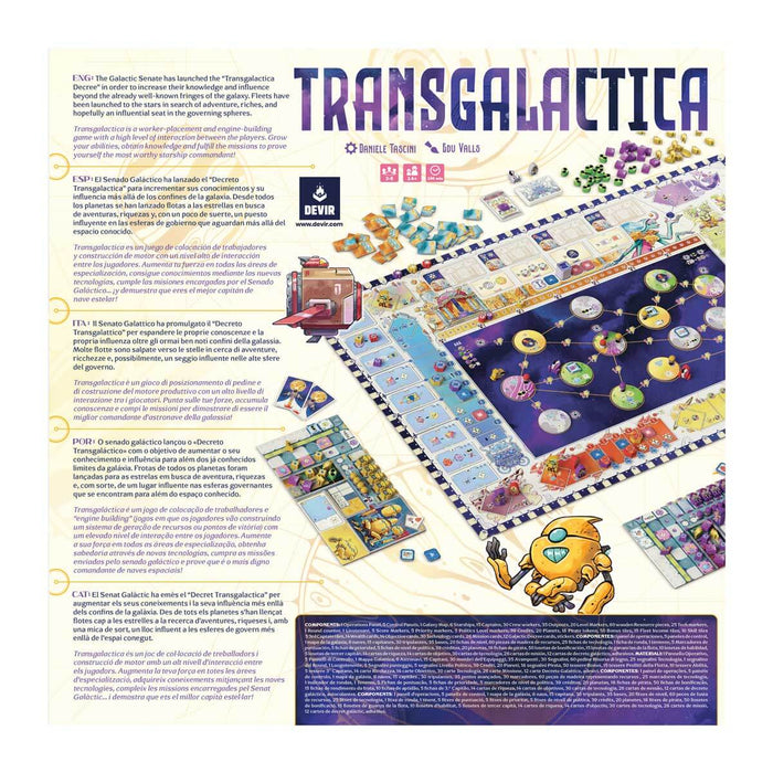 Transgalactica Juego de Mesa Devir