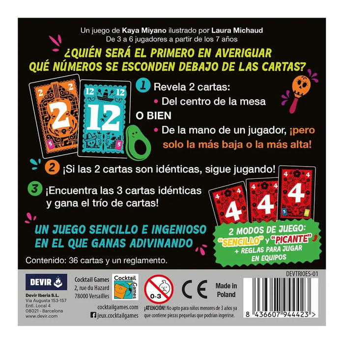 Trio Juego de Mesa Devir