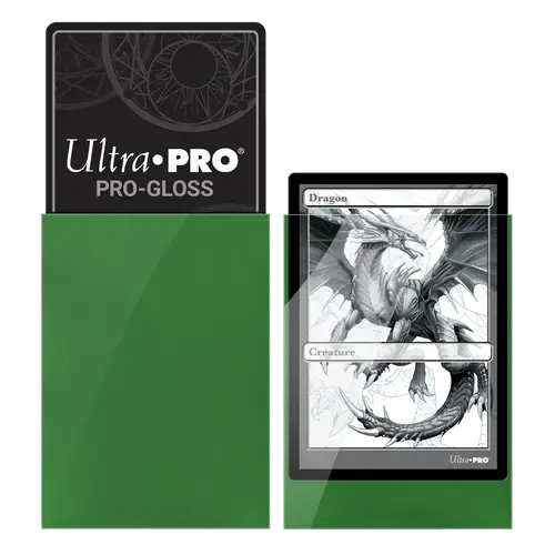 Ultra Pro micas protectoras de cartas verdes solido