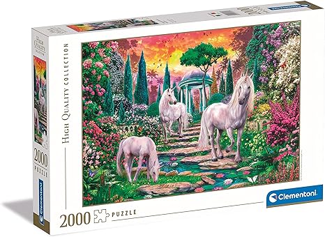 Unicornios en el Jardín Rompecabezas 2000 piezas Clementoni