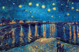 Van Gogh Noche Estrerllada Sobre El Rodano rompecabezas 1000 piezas Euroghaphic